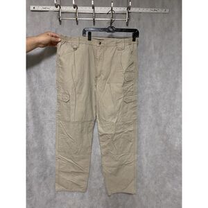 5.11 Tactical Pants Men 38x32.5 Beige Cargo Canvas Taclite Utility Work Security